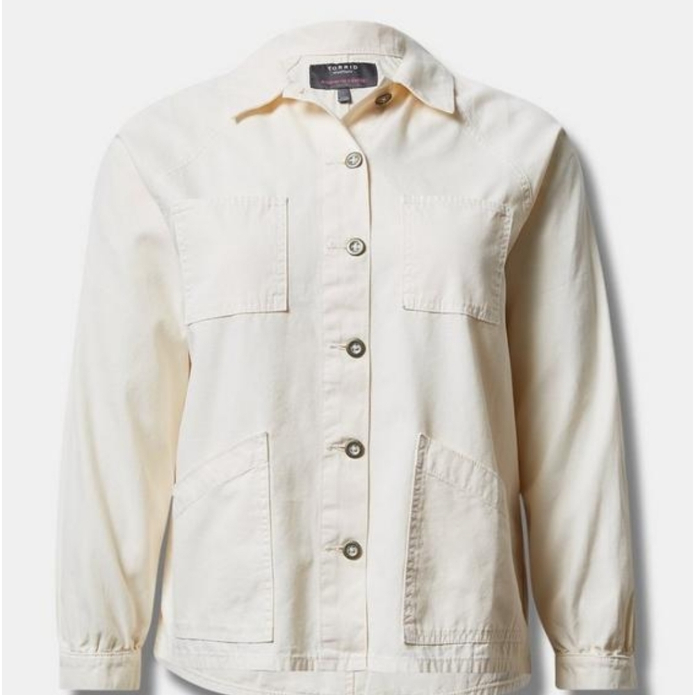 Torrid Canvas Raglan Chore Jacket - Picture 3 of 3